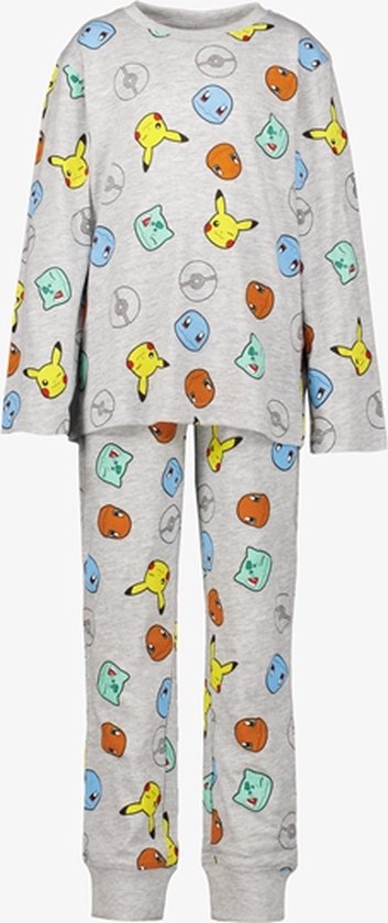 Pokemon kinder pyjama - Grijs - Maat 110/116