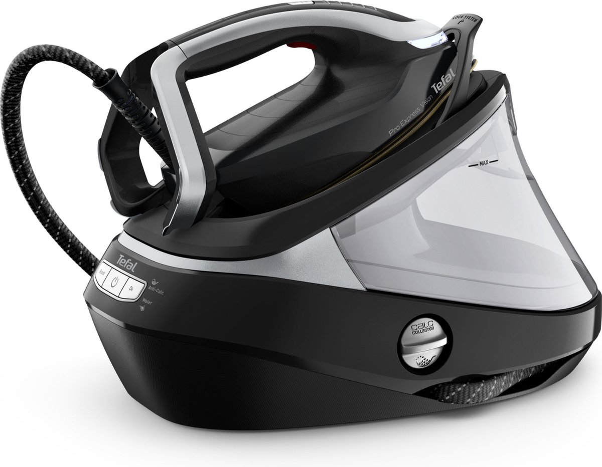 TEFAL GV9821 Pro Express Vision Stoomstrijkijzer Zwart en zilver