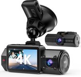 Dashcam - Dashcam pour voiture - 4K - GPS - Vision nocturne infrarouge