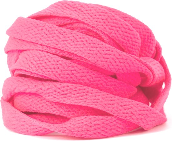 GBG Sneaker Veters 120CM - Donker Roze - Donkerroze - Dark Pink - Schoenveters - Laces - Platte Veter
