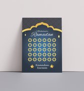 Ramadan kalender | Fotofabriek Ramadan 2024 A5 | Ramadan Mubarak | Ramadan planner | Ramadan aftelkalender | Blauw
