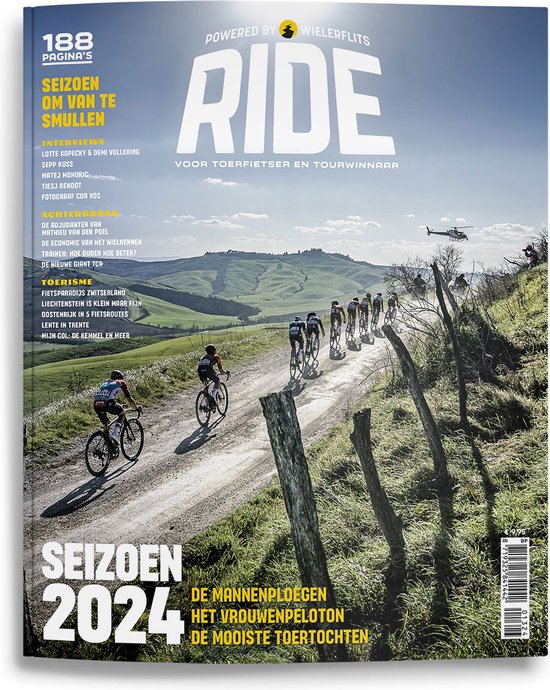 RIDE Magazine - Voorjaar 2024 - Het leukste tijdschrift over wielrennen