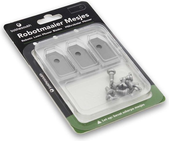 Lames de tondeuse robot To the South® en acier pour Gardena R100Li - 18 pièces