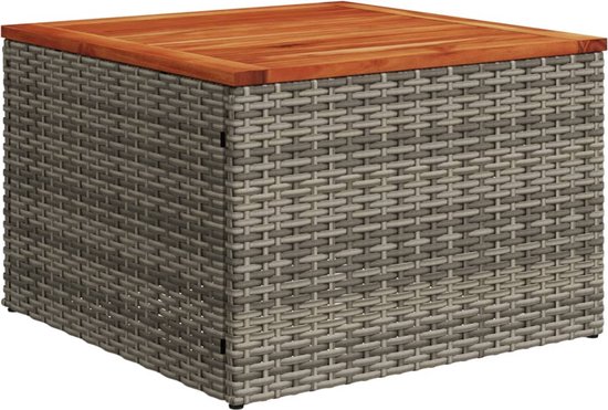 vidaXL - 12 pièces - Ensemble de salon - avec - coussins - poly - rotin - gris