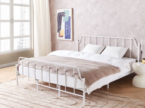 Leroy - Tweepersoonsbed - Wit - 160x200 cm Leroy - Tweepersoonsbed - Wit - 160x200 cm