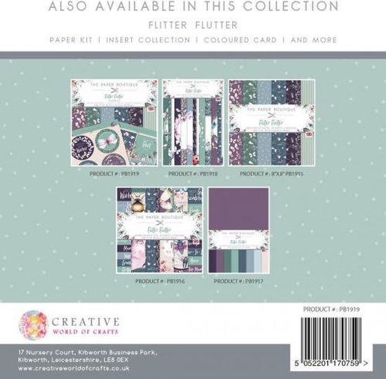 The Paper Boutique Flitter Flutter Paper Kit | bol