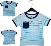 T-shirt berceuse bleu rayé 6-12 mois