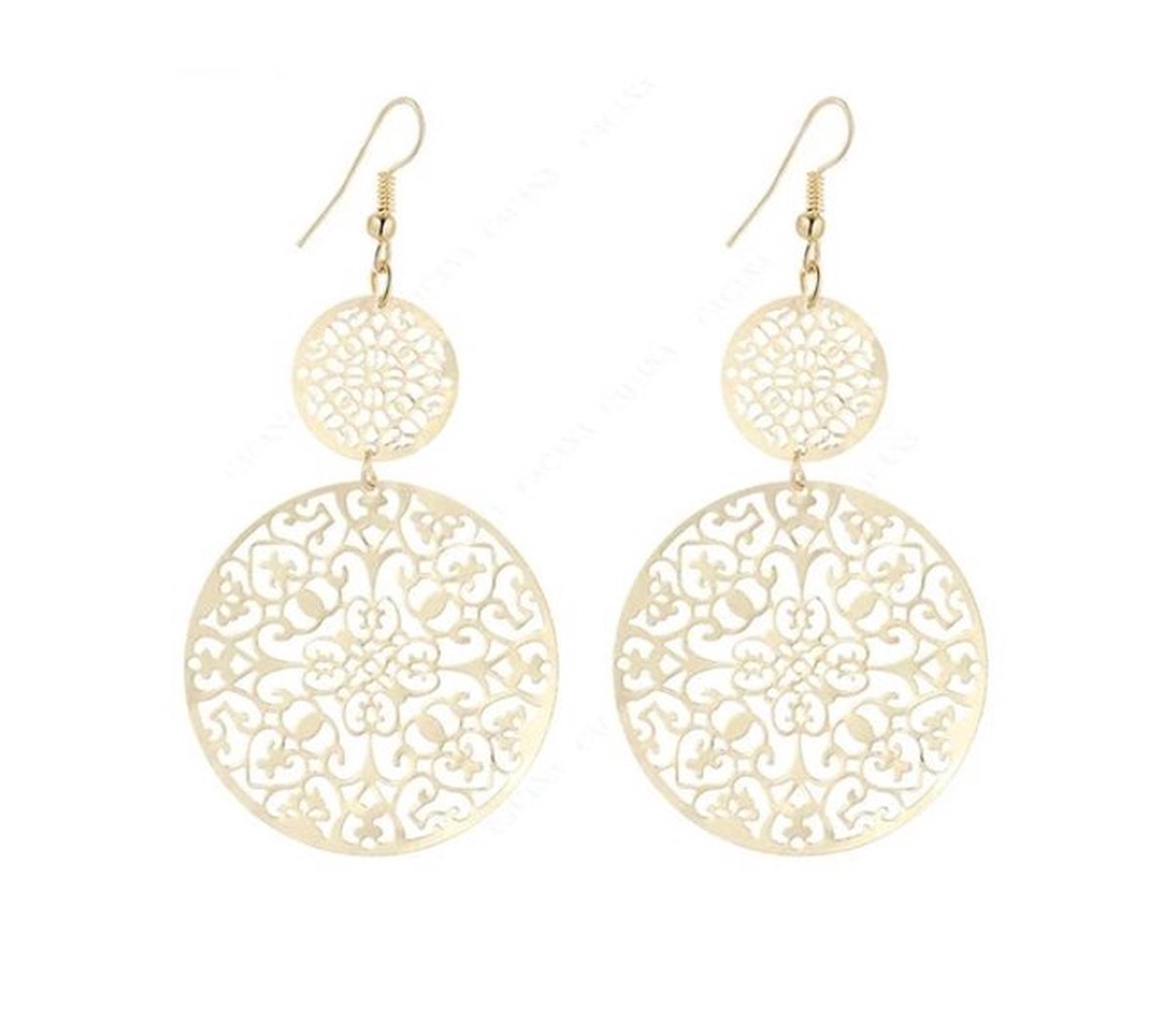 Jomide Oorhangers Cirkel Boho - Goudkleurig