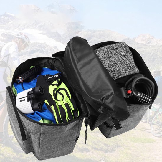 Shinkuro 2-in-1 bagagedragertas, 10 liter, waterdichte fietstas voor bagagedrager, met draaggreep en schouderriem, fietstas achter, fietstas voor bagagedrager met reflecterend gebied Shinkuro 2-in-1 bagagedragertas, 10 liter, waterdichte fietstas voor bagagedrager, met draaggreep en schouderriem, fietstas achter, fietstas voor bagagedrager met reflecterend gebied