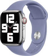 Bandje geschikt voor Apple Watch siliconen 38/40/41mm series 3 4 5 6 7 SE lavender grijs