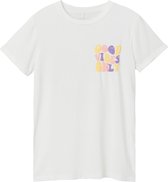 Name it t-shirt meisjes - ecru - NKFhroovy - maat 122/128