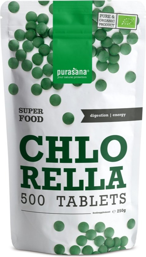 Purasana Biologische Chlorella Tabletten 500TB