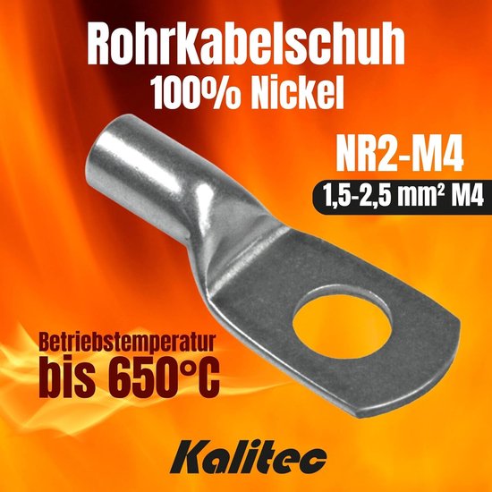 Kalitec 10 Pieces HR25-8 Commercially Available Tubular Cable Lugs 25mm² M8 I Without Viewing Hole I Made - View #12