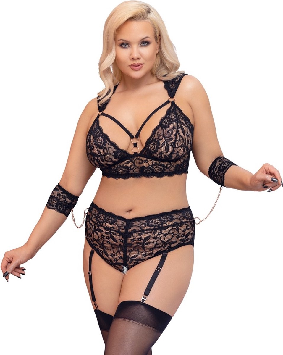 Goedkoopste Delicate Bondage Lingerie Set Plus Size