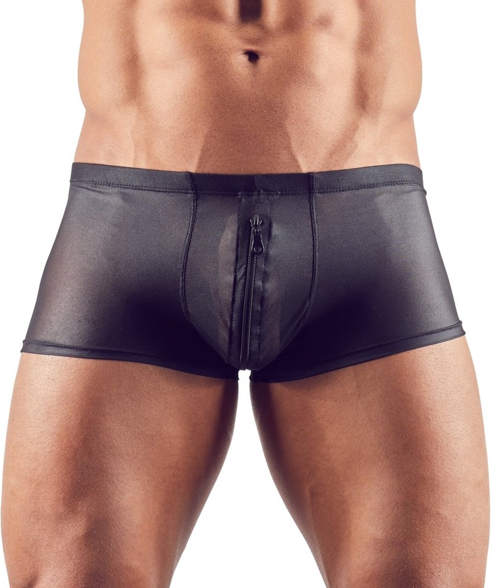 Mannenboxer Met Rits - Zwart, XL