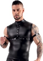 Bondage Wetlook Top met Torso Harnas