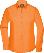 Daiber Blouse Dames Met Lange Mouwen (Oranje) Maat 3XL