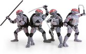 Teenage Mutant Ninja Turtles BST AXN Action Figure 4-Pack Battle Damaged 13cm