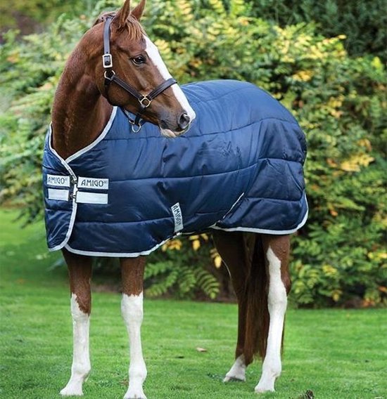 HorseWare Amigo Insulator//Stable Rug//Heavy 350g - Navy - Maat 145/195/6.6