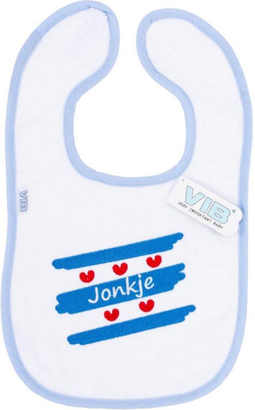 VIB® - Slabbetje Luxe velours - Fries - Jonkje - Babykleertjes - Slabbetjes - zwangerschap aankondiging - baby aankondiging van VIB® — afbeelding 2