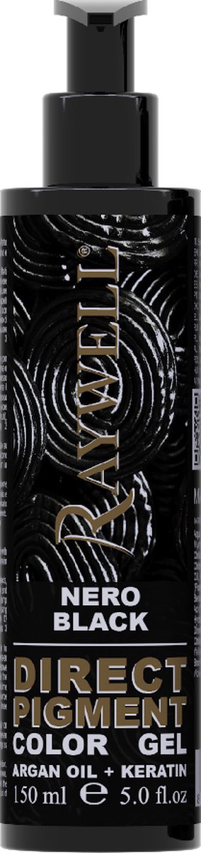 Raywell Color gel - black direct pigment - 150ml