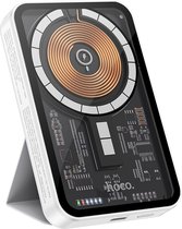Hoco 5000 mAh Draadloze Powerbank Geschikt voor Apple iPhone MagSafe - Wit