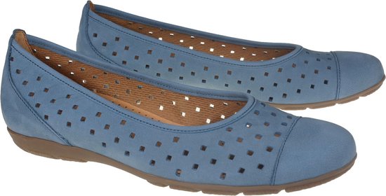 Gabor 24.169.10 - ballerine pour femme - bleu - taille 39 (EU) 6 (UK)
