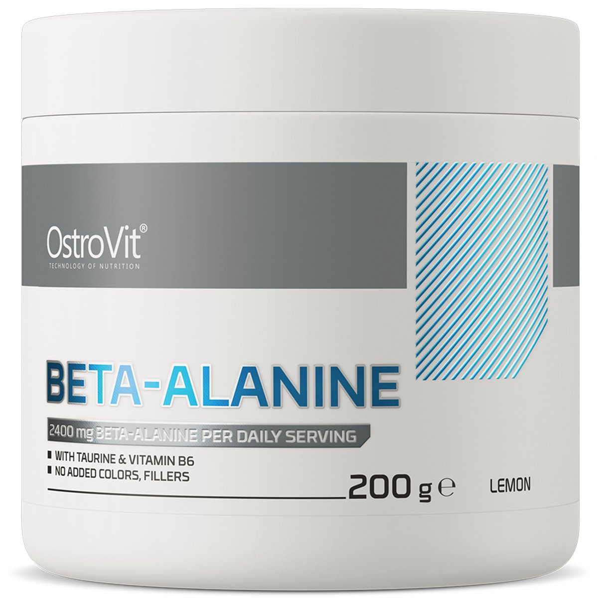 Goedkoopste Pre-Workout - OstroVit Beta-Alanine 200 g - 200 g - Citroen