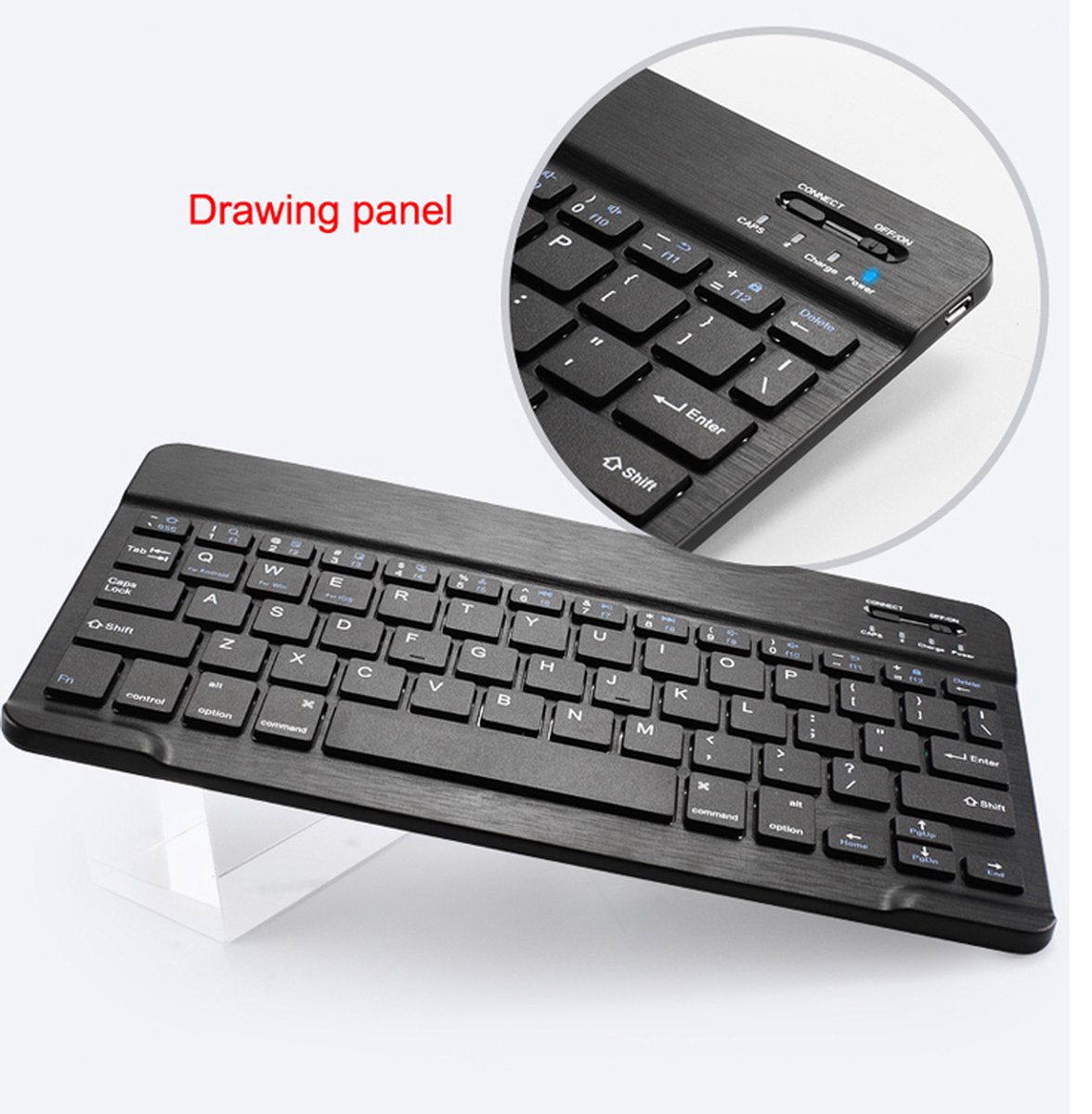 NÖRDIC KB-101 Toetsenbord - Bluetooth 5.0 - US Indeling - 78 Keys - USB-C - IOS, Android en Windows - Oplaadbaar thumbnail 4