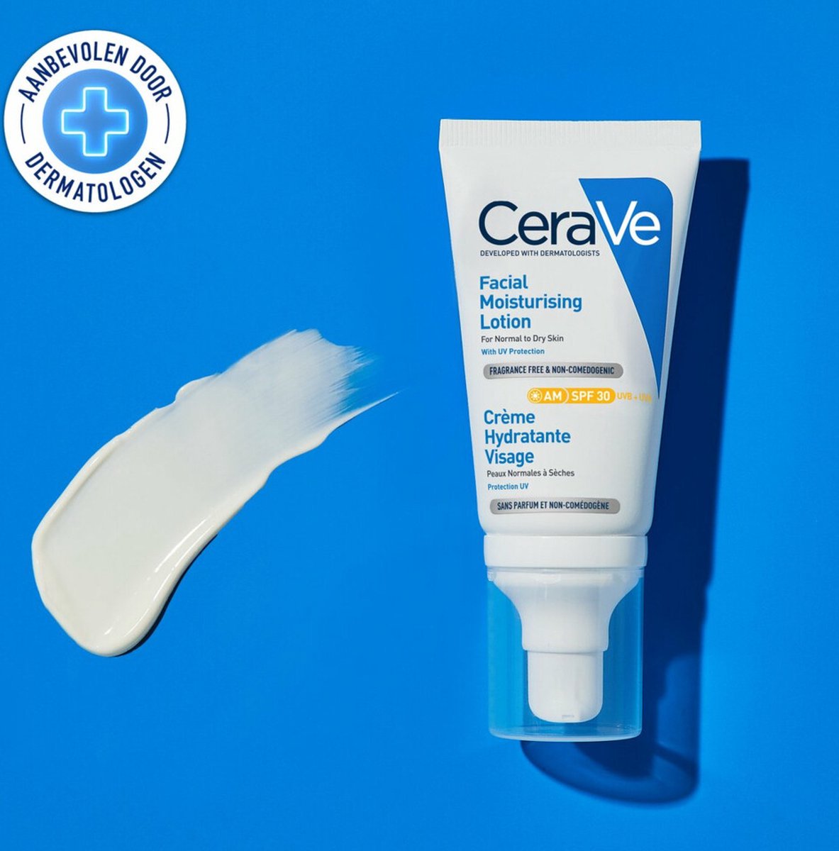 Cerave Crème Hydratante Visage SPF30 - Peaux Normales à Sèches