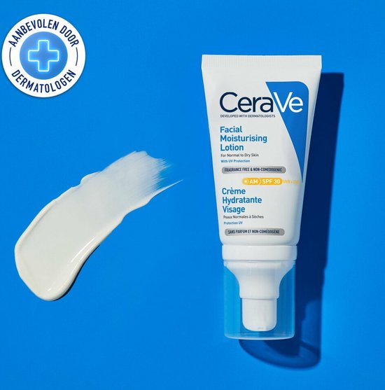 CeraVe AM Facial Moisturizing Lotion SPF30 52ml Hydraterende dagcrème voor normale tot droge huid - CeraVe