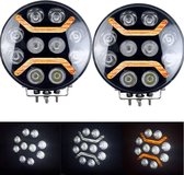 Spot LED avec Feux de Jour 23cm 9-36V - 23cm - Barre lumineuse LED - Barre LED - Lampe de travail - Feux de jour - Voiture - Camion - Tracteur