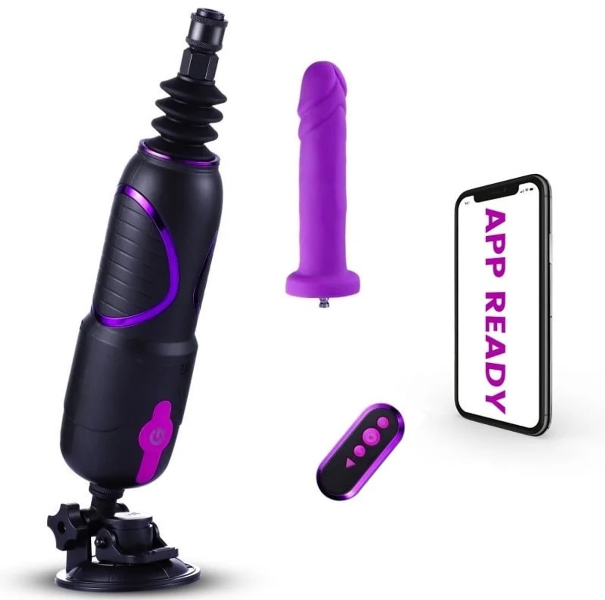 Hismith Pro Traveler 2.0 Sex Machine – Compacte Seksmachine & Neukmachine met Smart App – Inclusief Dildo