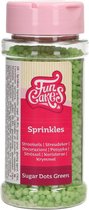 FunCakes Sprinkles Taartdecoratie - Sugar Dots - Groen - 80g
