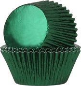 Cupcake Cups Foil Green 51x28mm. 24e.