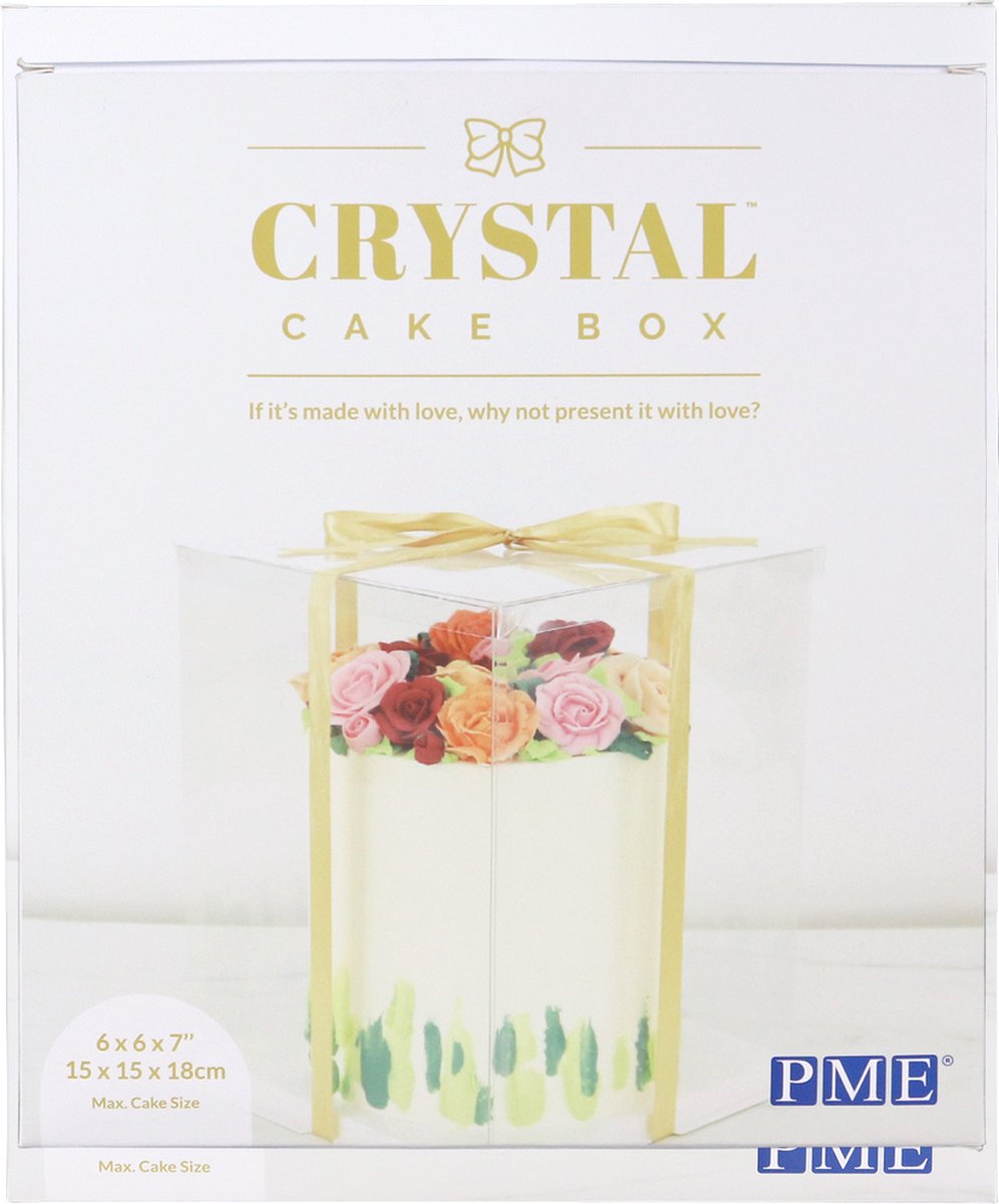 PME Crystal Cake Box - 15cm
