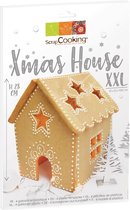 ScrapCooking Xmas House XXL | Set Templates Gingerbread House XXL | 25cm x 23cm x 28cm | Peperkoek huis Sjablonen