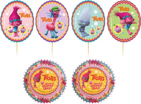 Dekora Universal Trolls Cupcake Decorating Kit