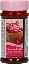 FunCakes Smaakpasta - Smaakstof voor Taarten - Aroma - Aardbei Friszuur - 120g