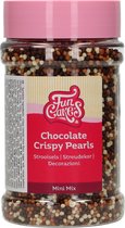 FunCakes Sprinkles Taartdecoratie - Mini Chocolade Crispy Pearls Mix - 175g