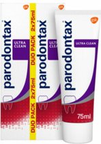 Parodontax Tandpasta Ultra Clean tegen Bloeden Tandvlees - 6 x 75 ml - Voordeelverpakking