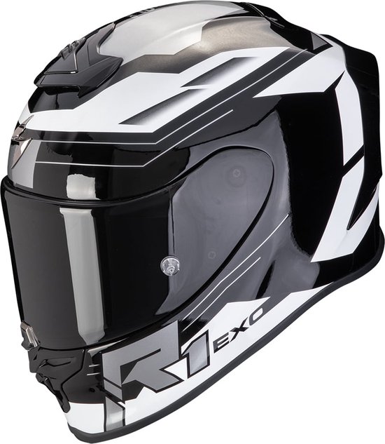 Scorpion Exo R1 Evo Air Blaze Black-White XL - Maat XL - Helm