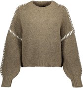 Vero Moda Trui Vmzen Ls O-neck Pullover Ga Exp Rep 10319990 Fungi/solid W. S Dames Maat - L