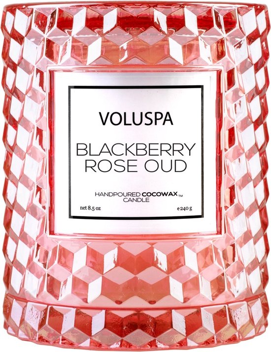Voluspa Geurkaars Roses Blackberry Rose Oud Cloche Candle