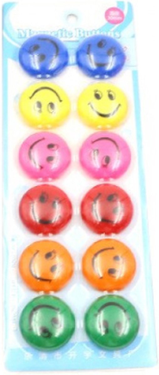 Koelkastmagneten smileys set, 9 stuks. 3 cm doorsnee. voor € 4,95 Koelkastmagneten smileys set, 9 stuks. 3 cm doorsnee. voor € 4,95