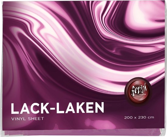 Fetish Lak Laken van Vinyl Glanzend Roze 200x230