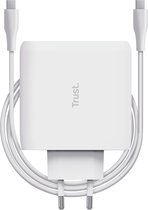 Trust Maxo - Chargeur pour ordinateur portable USB-C 100 W - Adaptateur - pour Macbook et ordinateur portable - Wit