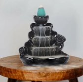 Candle Wisdom – Onyx Collection N4 - Wierook Houder - Keramische Wierook - Kegelbrander houder - Geur brander – Kegelbrander - Meditatie – Aromatherapie – Cadeau – Backflow