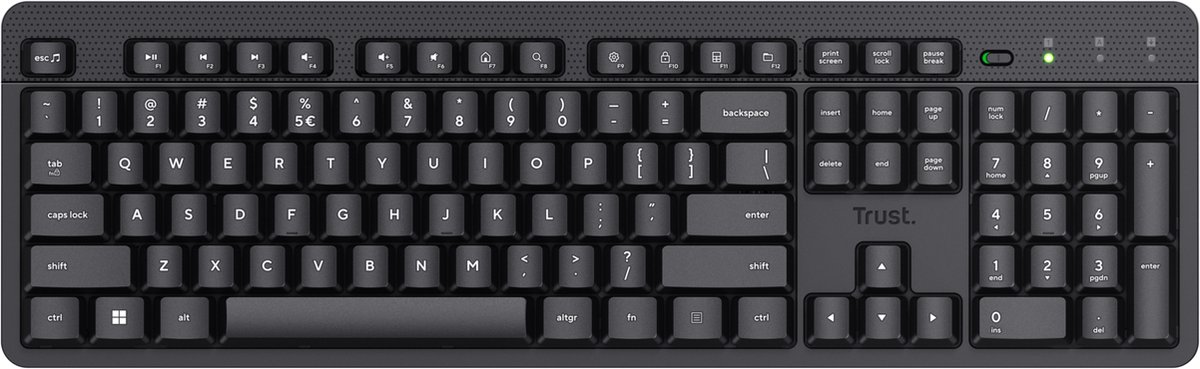 Trust Ody V2 - Draadloos toetsenbord - Stil - Multimedia Toetsen - Qwerty US