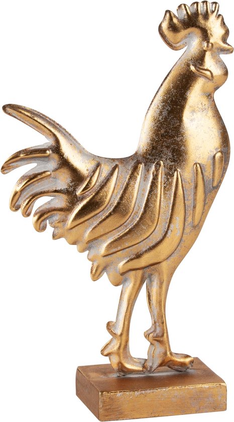 Gouden Haan op Voet van Metaal